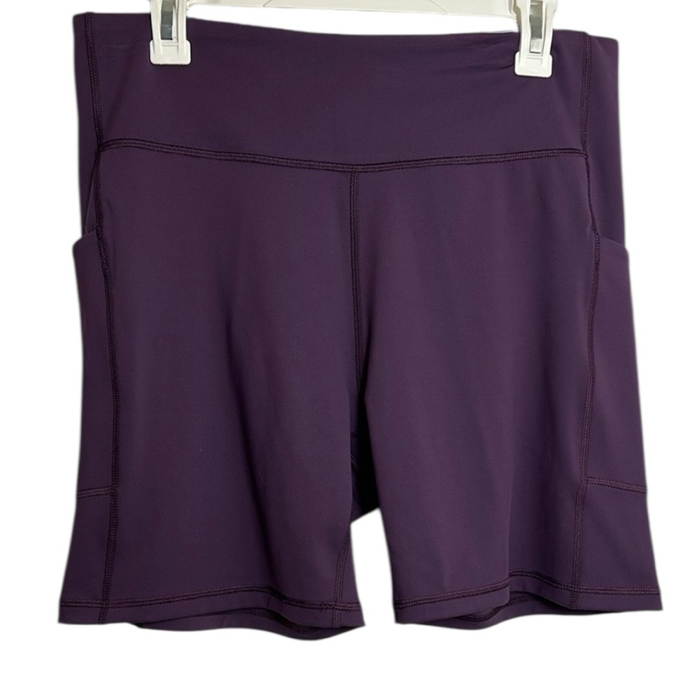 NWT tek gear Size XXL Dark Purple Ultrastretch High Rise Shorts